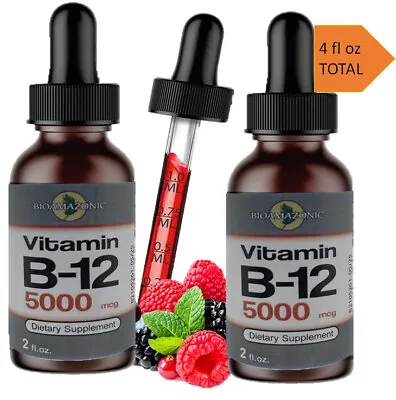 Vitamin B12 5000 Mcg 3-in-1 Organic Liquid Vitamin B12 118 Day Supply (4Oz) • $21.10