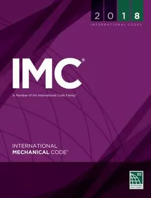 International Mechanical Code 2018 International Code Council USA STOCK • $34.99