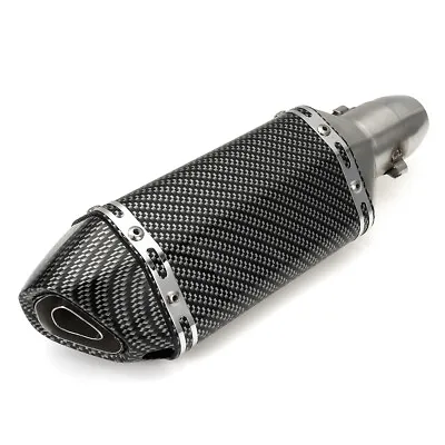 310mm Exhaust System Muffler Pipe W/ Silencer Slip-on For 38-51mm Motorcycle ATV • $39.99