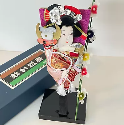 Japan Kimono Doll Mini Hagoita Display Kabuki Girl Traditional Japanese Craft • $34.80