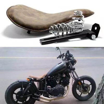 Retro Light-Colored Brown Solo Seat For Yamaha V Star 650 XVS650 XVS 950 Bobber • $79.13