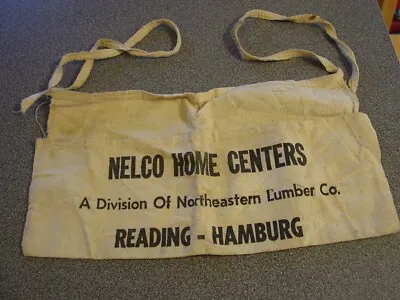 Antique Or Vintage Carpenter Nail Apron Nelco Home Center Reading Hamburg PA • $19