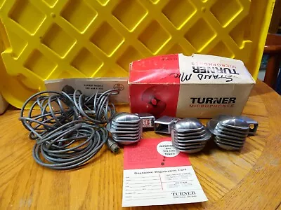 3 Turner 33d Microphone Dynamic Microphones Elvis Vintage • $57