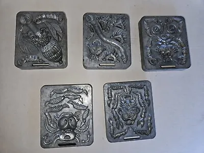 Creepy Crawlers/Thingmaker Molds Lot Of 5 Spiders And Bugs All 1968 Mattel • $34.99
