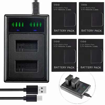 4 Battery For GoPro Hero 3 3+ Action Camera AHDBT-201 301 AHDBT-302 +LED Charger • $35.79