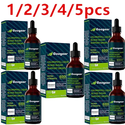 £4.20 • Buy Googeer Chlorophyll Liquid Natural Detox And Blood Sugar Support Drops US