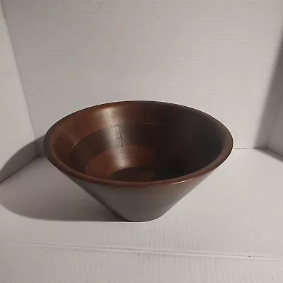 Walnut Salad Bowl Made By Vermillion 5 Inches Tall-10 Inches Across • $14.69