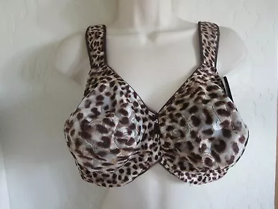  Wacoal 42d  #855167 Awareness Full Figure Underwire Bra Brown/ Wild Nwt $67 • $44.10