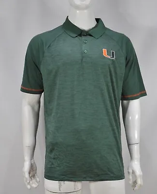 Captivating Miami Hurricanes Men's Polo XL NCAA Genuine College Product NWT • $22.99