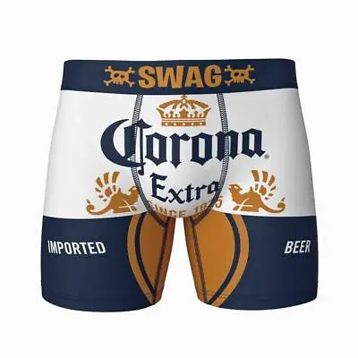 SWAG Corona Extra Since 1925 Imported Beer Satin Weaved Band Boxers Men's NWT • $18.99