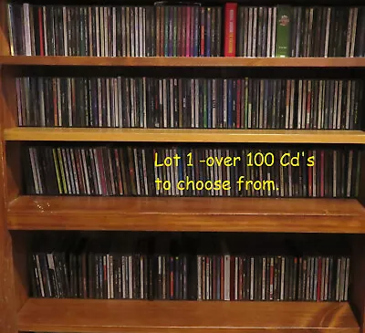 $6 • Buy Cd's,Bulk,Choose From 100+,Oz Rock, Rare, Pop,Metal,Blues,Live,Vintage,Exc Lot 1