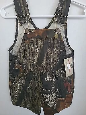 Jordan Lee Originals Mossy Oak Camouflage Toddler Overalls Size 6M • $14.95