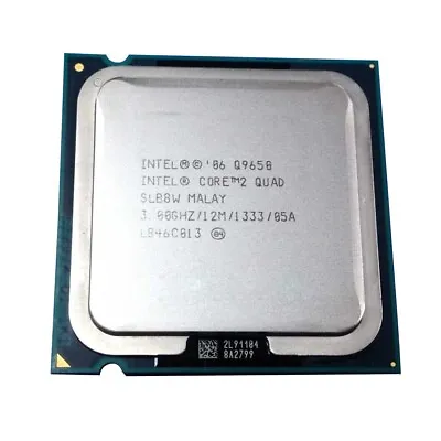 Intel Core 2 Quad Q9650 3 GHz 12MB 1333MHz Quad-Core LGA775 Socket T Processor • $28.99