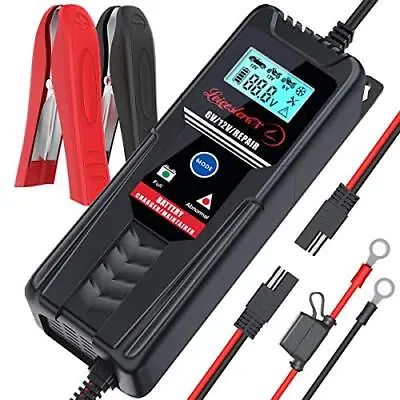 LEICESTERCN Car Battery Charger Maintainer 6V 12 Volt Trickle Charger Smart A... • $50.18