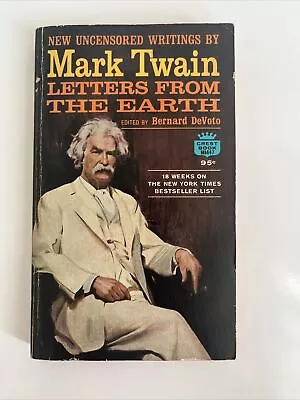 Mark Twain: Letters From The Earth Vintage Paperback (Fawcett Crest 1970) • $8.95