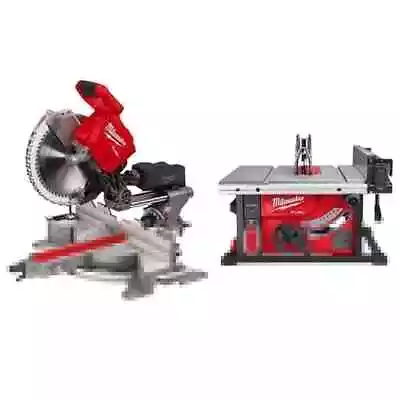 Milwaukee Dual Bevel Miter Saw 12  W/ Table Saw 8-1/4  18V Li-Ion Brushless • $1175.51