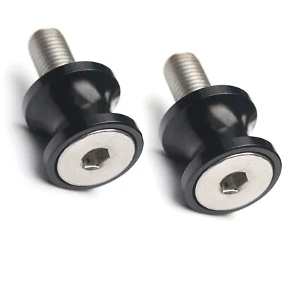 Black XP 10MM Rear Swingarm Spools For ZX-10R Ninja 04 05 06 07 08 09 10 • $22.78