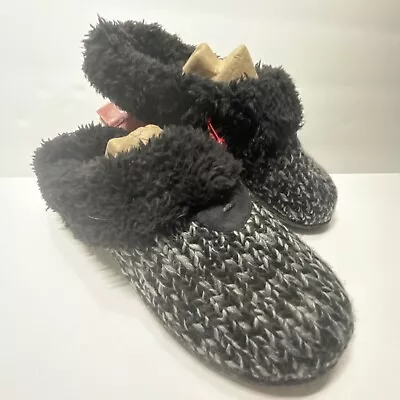 Women’s Deluxe Memory Foam Slippers Shoes Large 9–10 Black • $14.99