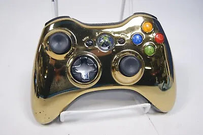 $49.95 • Buy Microsoft Xbox 360 Wireless Gold Chrome Special Edition Controller 