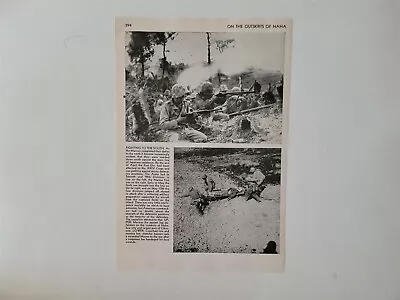 Marines Battle Naha Okinawa 1945 World War 2 WW2 Picture Sheet • $16