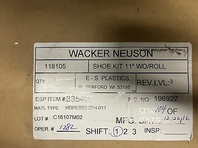 Wacker OEM 5100042452/5000118105 Ramming Shoe 11  Check Pic Free Shipping • $249