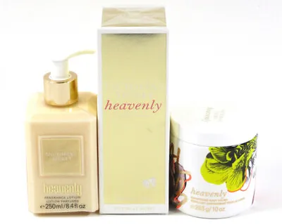 Victoria's Secret Heavenly Lot (3) Eau De Parfum Fragrance Lotion Petal Scrub • $59.99