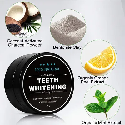 $7.25 • Buy 30g Teeth Whitening Remove Stains Oral Care Charcoal Powder Natural Activated
