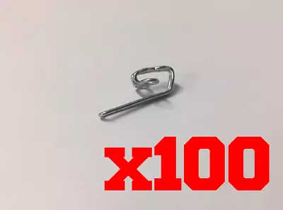100x Metal Curtain Gather Hooks - Pencil Pleat Lace Boat Caravan Tapes Gathering • $10.25