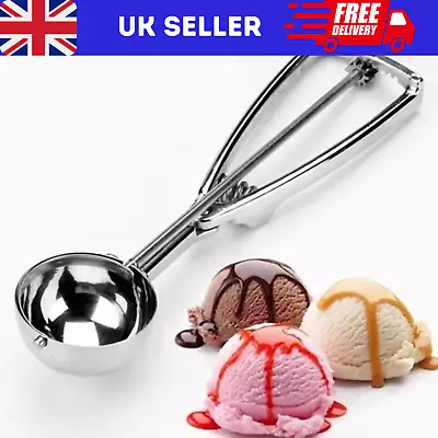 Ice Cream Scoop Stainless Steel For Mash Potato Ice Cream Spoon Ball Scooper • £6.48