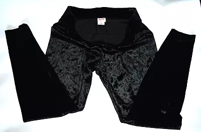 Mossimo Womens Leggings Velvet Track Size XL Color Black NWOT • $20