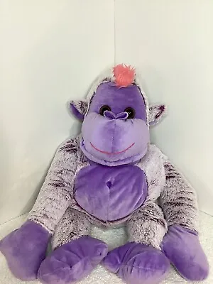 Purple Gorilla Backpack Bag 19” Pink Mohawk Soft Zipper Closure 2021 Monkey Ape • $16.99