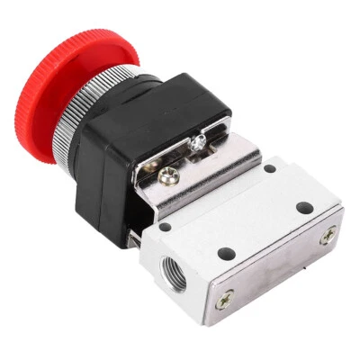 $19.48 • Buy 2 Position 3 Way G1/8 Pneumatic Mechanical Valve Push Button Switch MOV-03 New