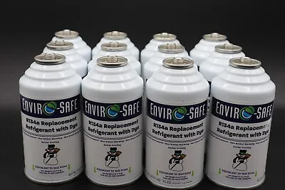Enviro-Safe Auto R134a Replacement Refrigerant With Dye- CASE OF 12 CANS! • $108