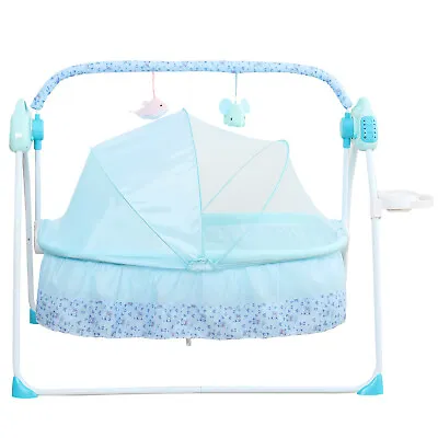 Rocking Baby Newborn Bassinet Infant Crib Cradle Bed Side Nursery Furniture Kit • $77.90