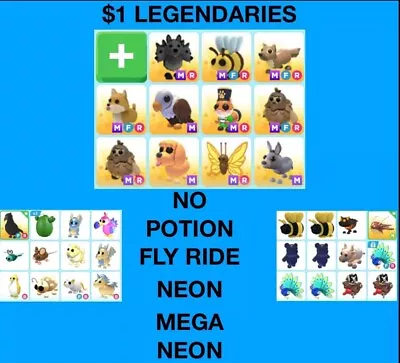 CHOOSE YOUR LEGENDARY ADOPT From ME CHEAP PRICES FAST DELIVERY READ DESCRIPTION • $1