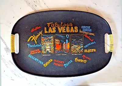 Vintage Fabulous Las Vegas Serving Tray With Now Defunct Casinos Japan • $18