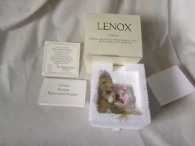 $19.95 • Buy Lenox Classic’s Pooh’s Candy Cane Christmas 2006 Annual Ornament OPEN NIB COA M
