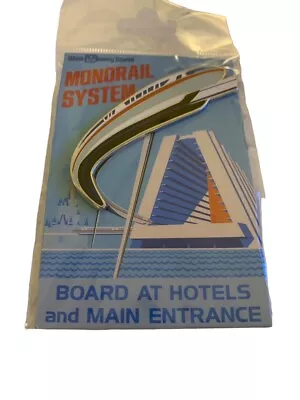 Walt Disney World Monorail Poster Contemporary Resort Authentic 12x18 Castle • $98