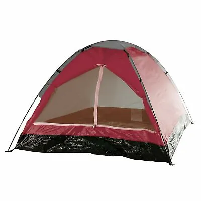 Two Person 2 Man Red Tent With Carry Bag Kids Teens Camping Easy Assembly • $23.99