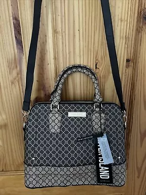 £26 • Buy Brand New River Island Ladies Monogram Tote Bag - In Brown .