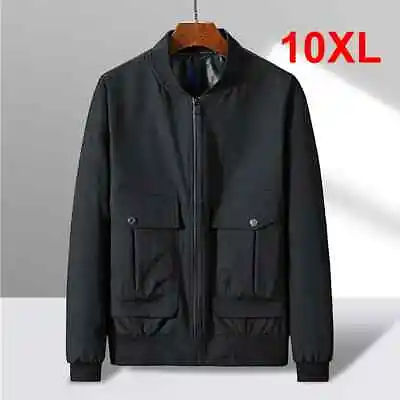 Plus Jackets Men Fashion Causal Cargo Coats Autumn Windbreaker Casual Outwear • $48.27