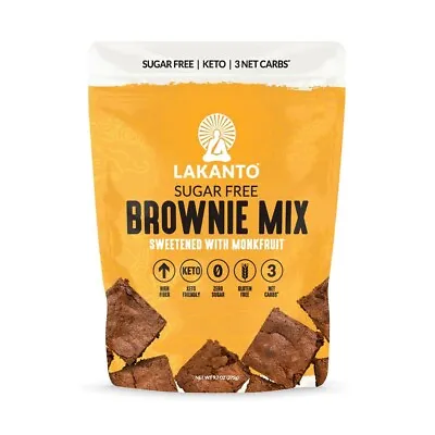 Lakanto Sugar Free BROWNIE MIX Monk Fruit Sweetener Keto Diet 9.7 Oz. DEC 2026 • $17.09