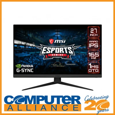 $469 • Buy 27  MSI Optix G273QF QHD Rapid IPS 165Hz G-Sync Gaming Monitor