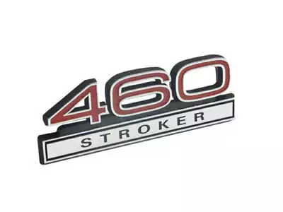 Mustang 460 Stroker Big Block Fender Badge Emblem Red W/ Chrome Trim • $12.13