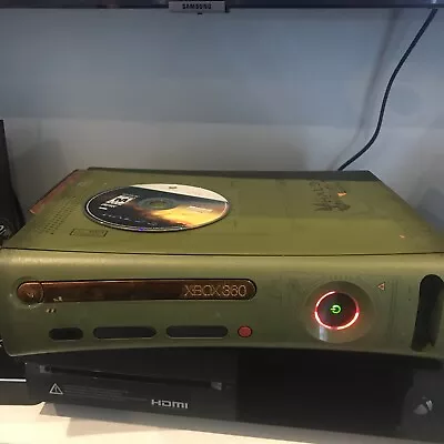 HALO 3 LIMITED EDITION Xbox 360 GREEN CONSOLE + POWER SUPPLY • $85
