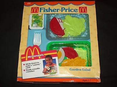 $99.95 • Buy Vintage Fisher Price McDonalds Fun With Food Garden Salad COMPLETE New In Box