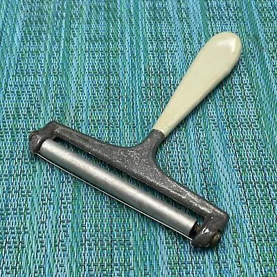 Vtg Cheese Slicer Manual Hand Held Wire Cutter Cream Rubber Coated Handle Basic • $8.99