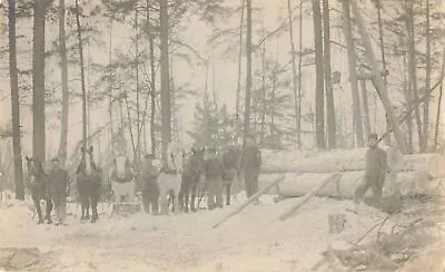 NW RPPC Northwestern Michigan Counties Logging Company HISTORICAL CREW VIEWS! 9 • $18.99