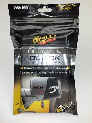 Meguiar's G15800 Ultimate Black Trim Sponge Restore Exterior Trim (Pack Of 2) • $14.95