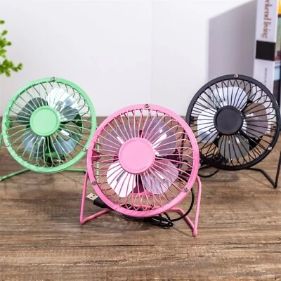 $8.99 • Buy 4inch Portable Mini USB Small Cooling Table Fan Desk Desktop Personal Cooler